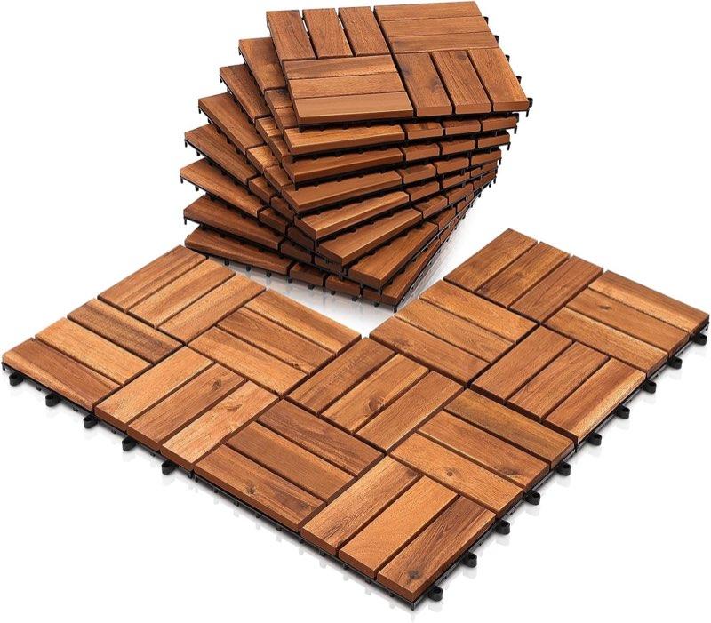 Joparri Holzfliesen Akazie 1 m²