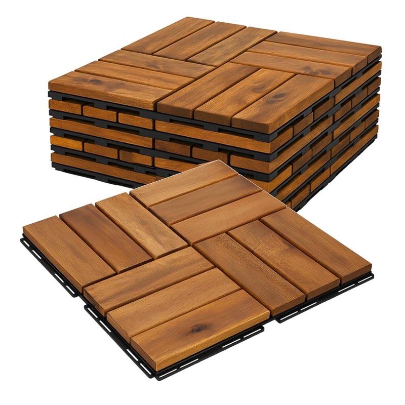 BURI Holzfliesen Akazie 6 m²