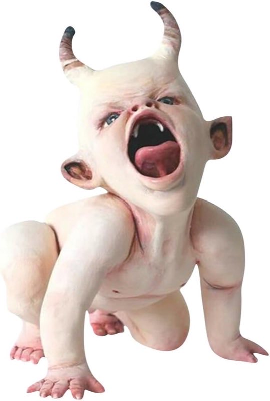 Harz-Zombie-Baby 7 cm