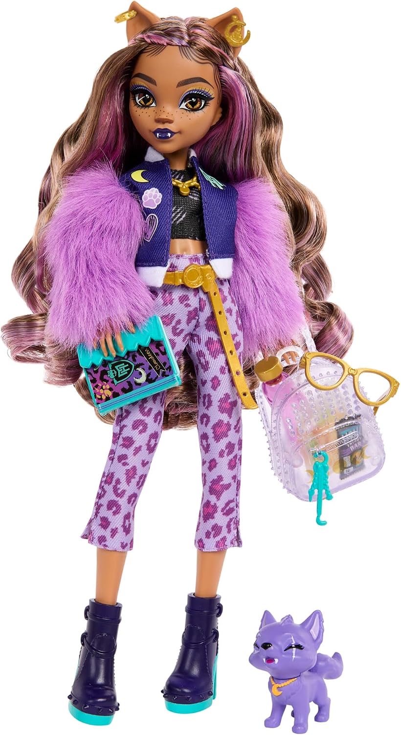 Monster High Clawdeen Wolfspuppe mit Felljacke