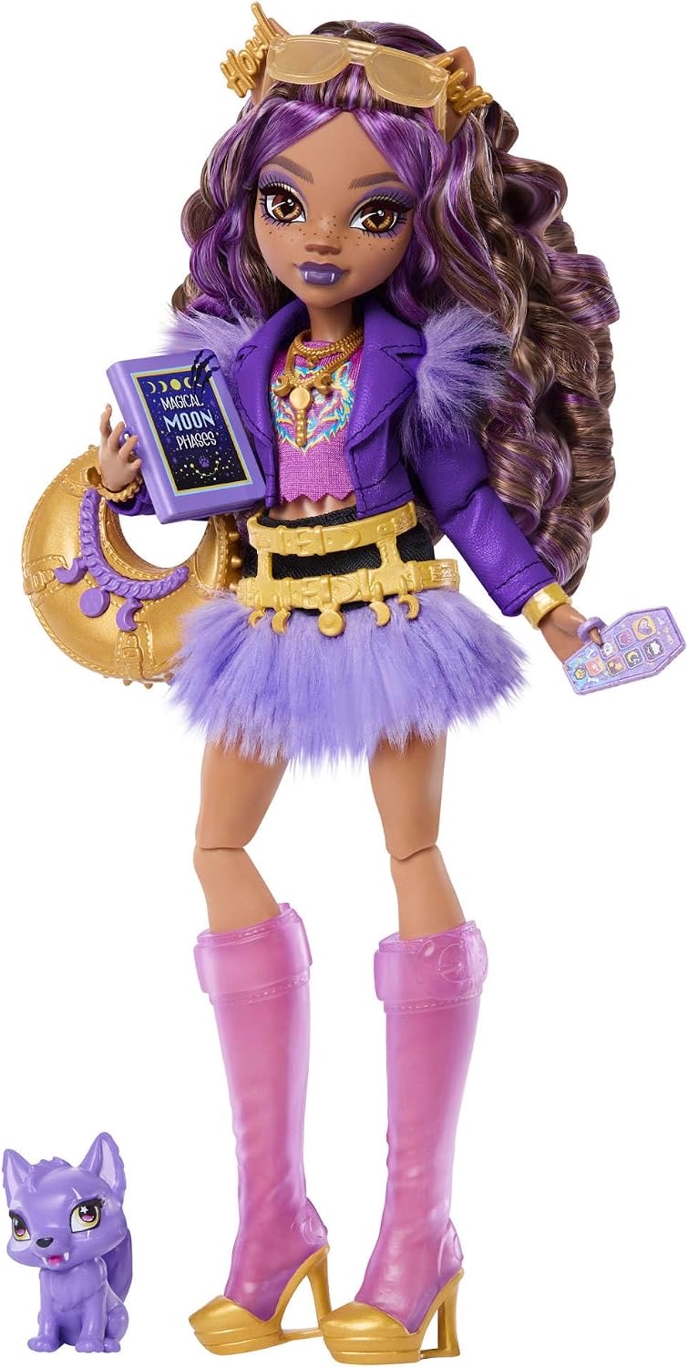 Monster High Clawdeen Wolf Puppe mit Wolfswelpe