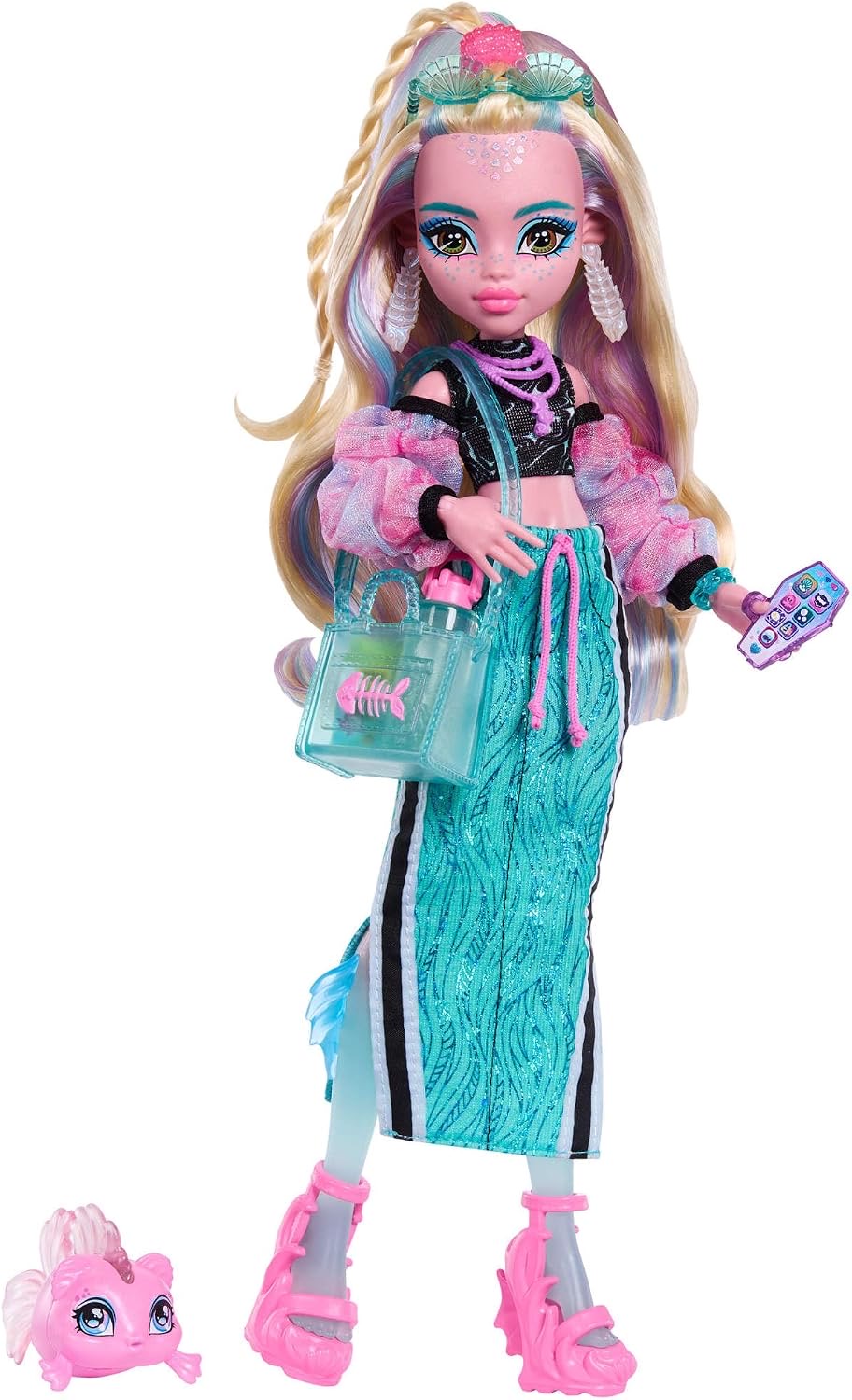Monster High Lagoona Blue Puppe mit Piranha-Haustier – Testsieger Monster-High-Puppe