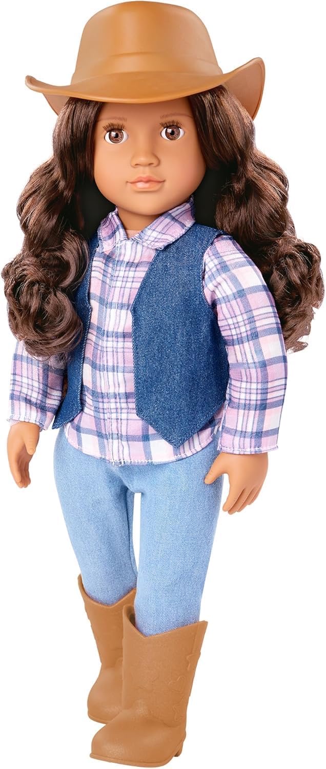 Our Generation – Carolyn, 46 cm-Cowgirl-Puppe mit Western-Outfit