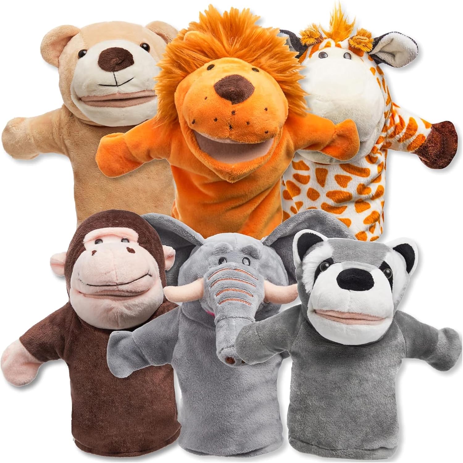 JOYIN JOYIN 6er Tier-Handpuppen