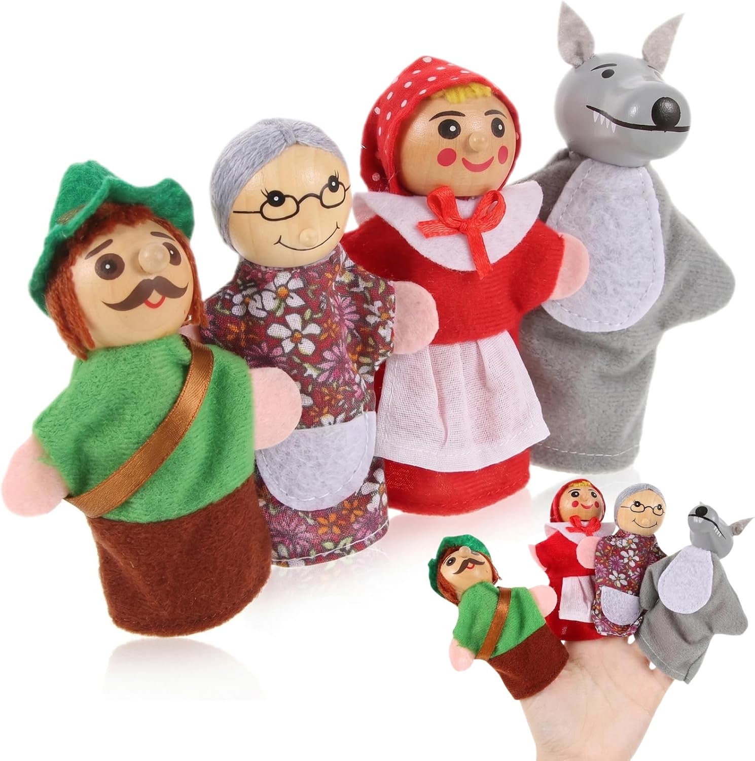JOINPAYA JOINPAYA Rotkäppchen-Fingerpuppen