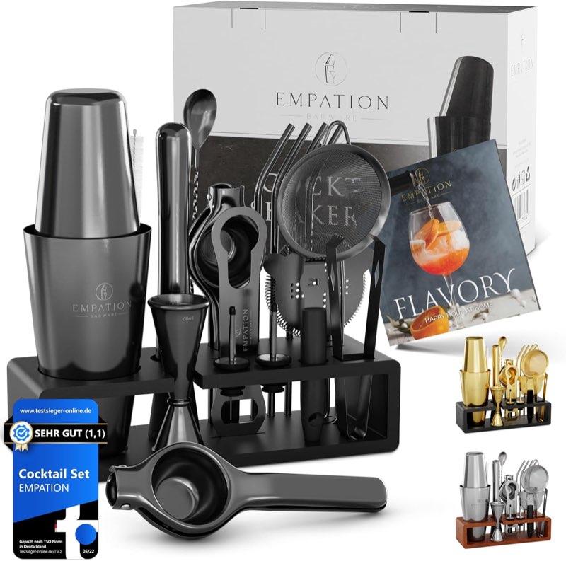 EMPATION Cocktail Set Schwarz 825 ml