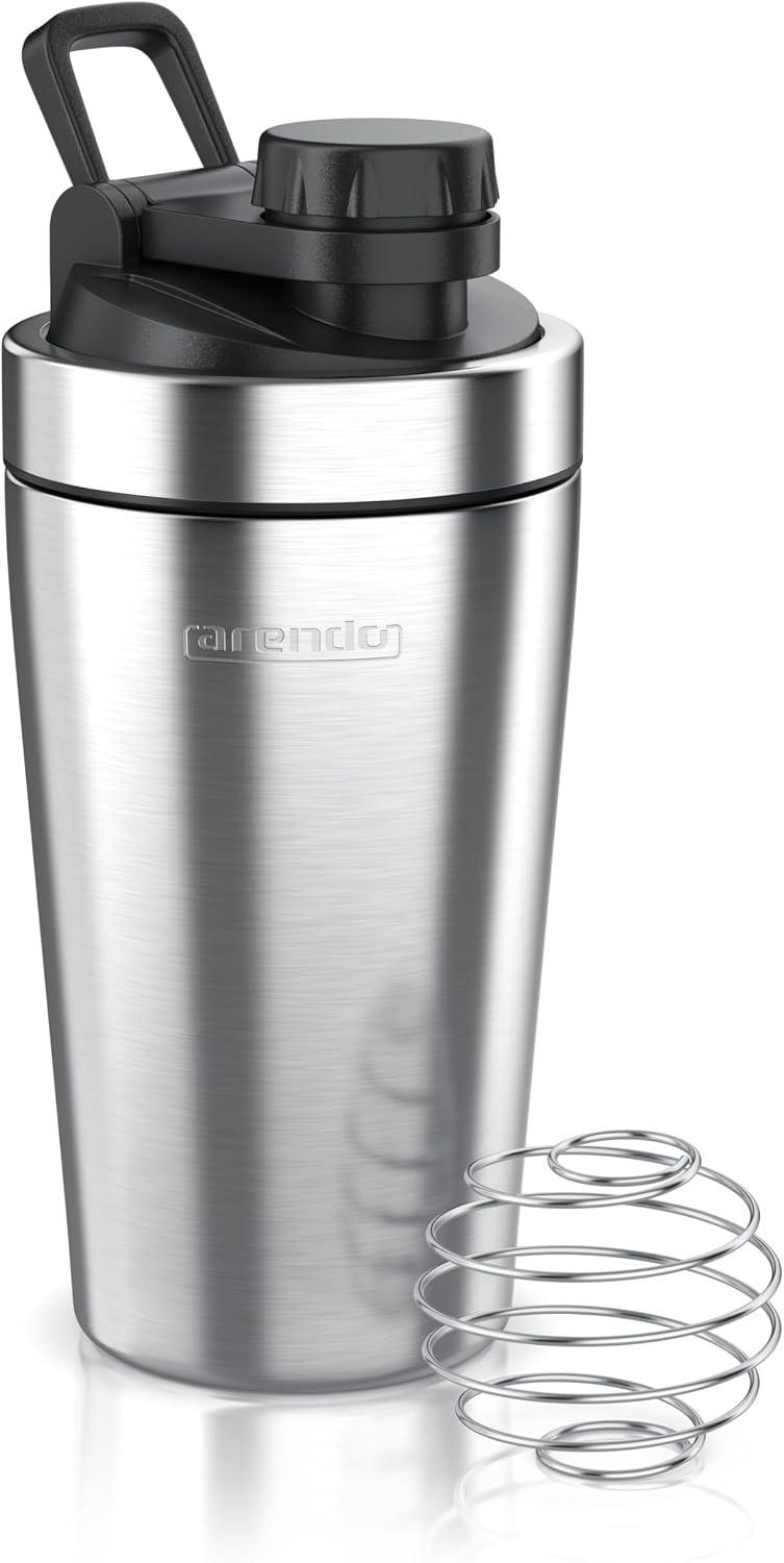 Arendo Eiweiß-Shaker Edelstahl 500 ml
