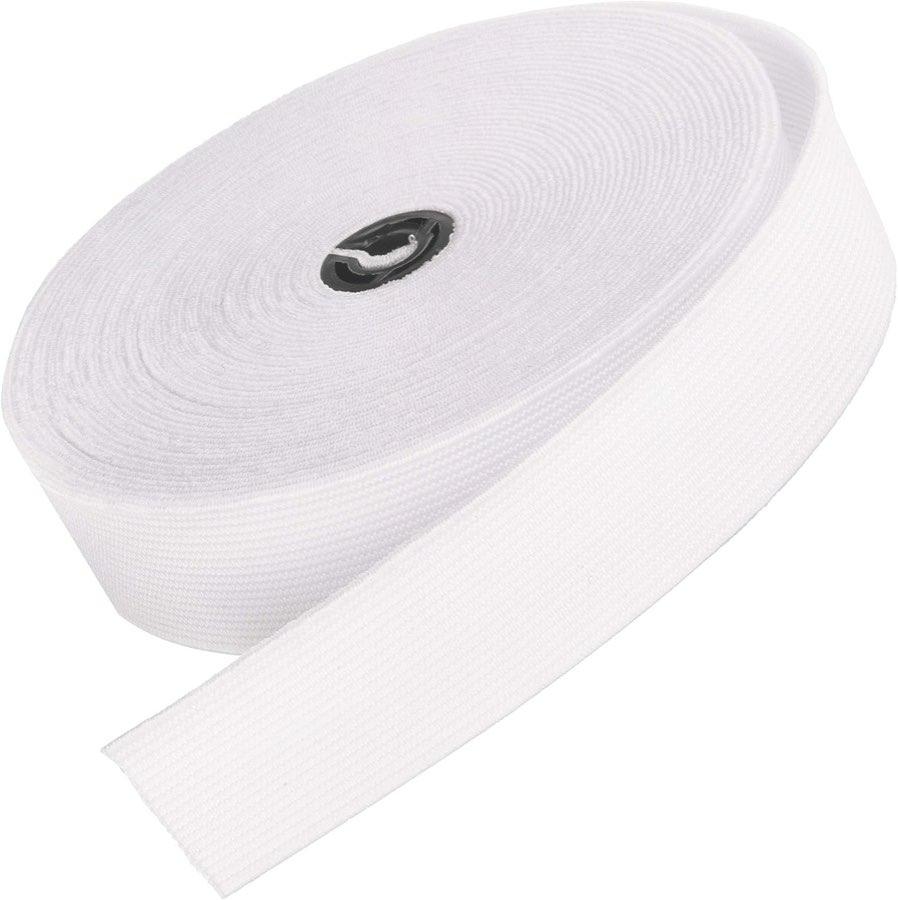 The Bead Shop Gummiband 20 mm, 6 m, weiß