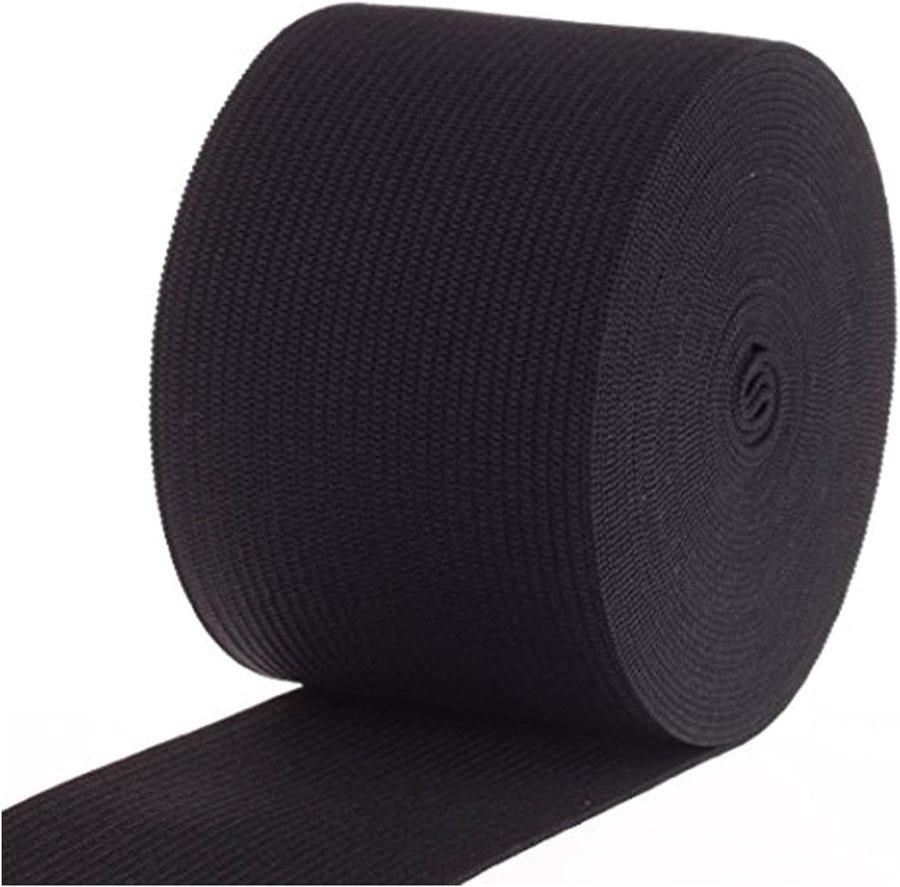 Simpleelove Gummiband 60 mm, 5 m, schwarz