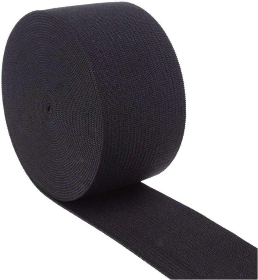 Gummiband 45 mm, 5 m, schwarz