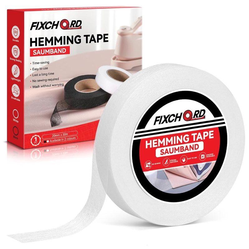 FIXCHORD FIXCHORD Saumband zum Aufbügeln, 30 m x 20 mm