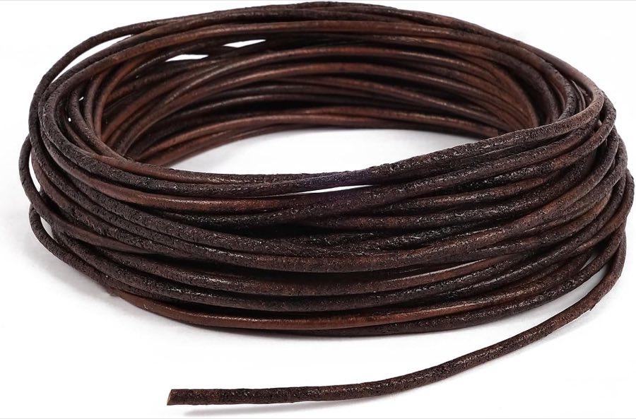 RUBY Lederband öliges Braun, etwa 10 m