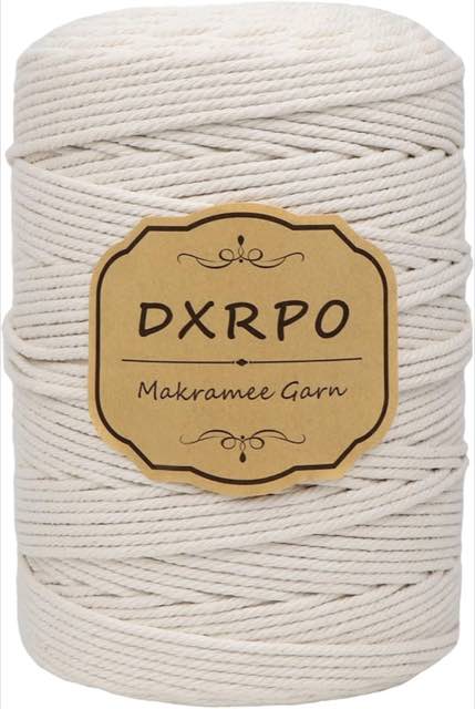 DXRPO DXRPO Makramee-Garn Beige 3 mm, 300 m