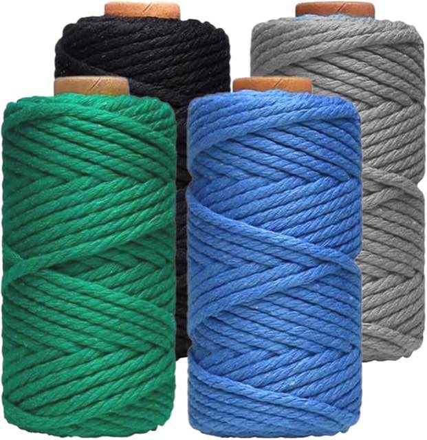 Abiemuce Makramee-Garn 4er-Set 3 mm