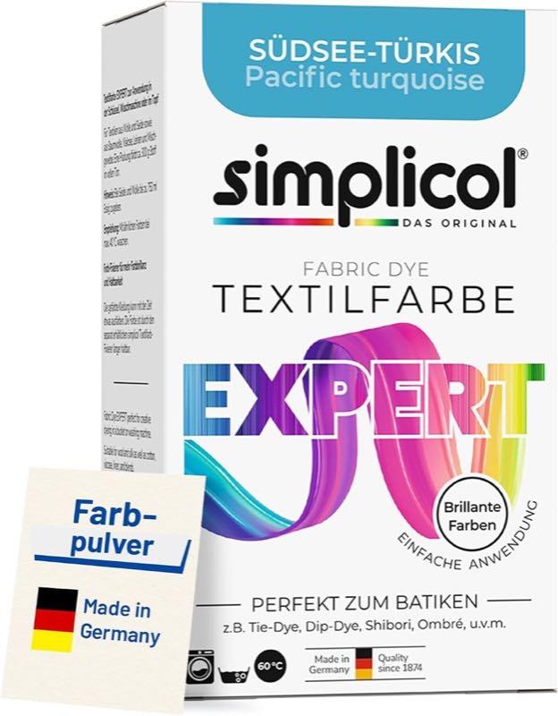 simplicol Textilfarbe expert Südsee-Türkis, 150 g