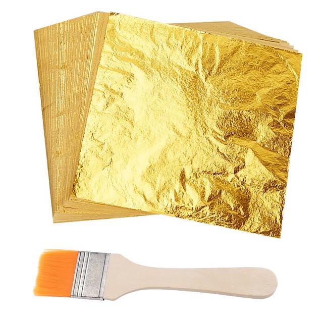 ASTARON ASTARON Blattgold-Imitation, 100 Blatt, 14 x 14 cm
