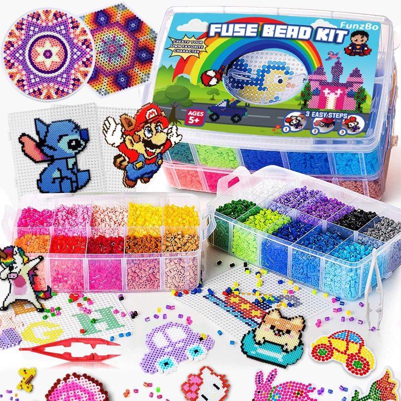 FunzBo Bügelperlen Set 23000 Stück, 5 mm