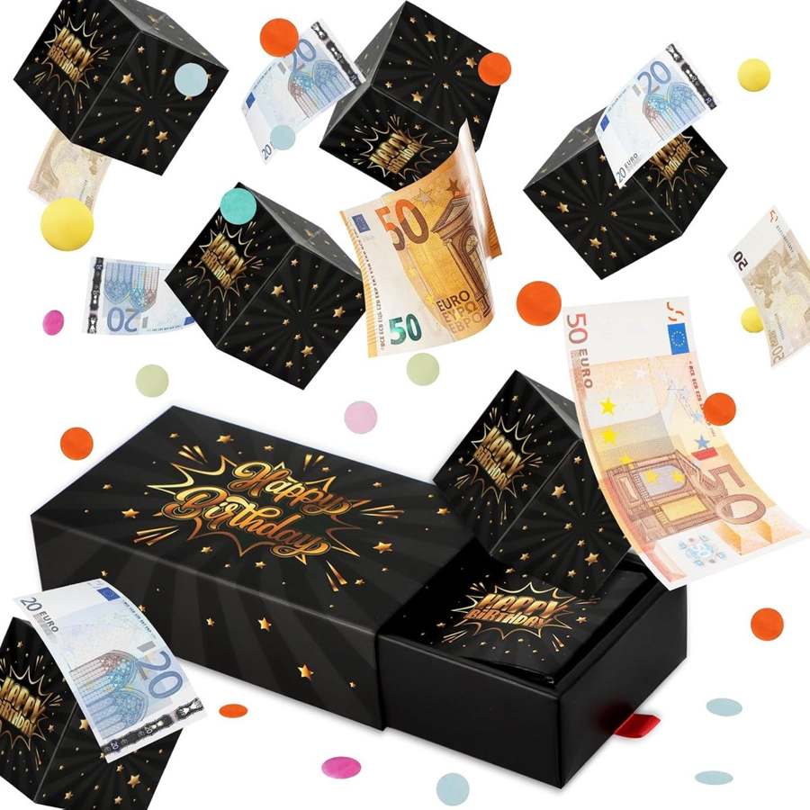 Giftota Pop-up mit Konfetti