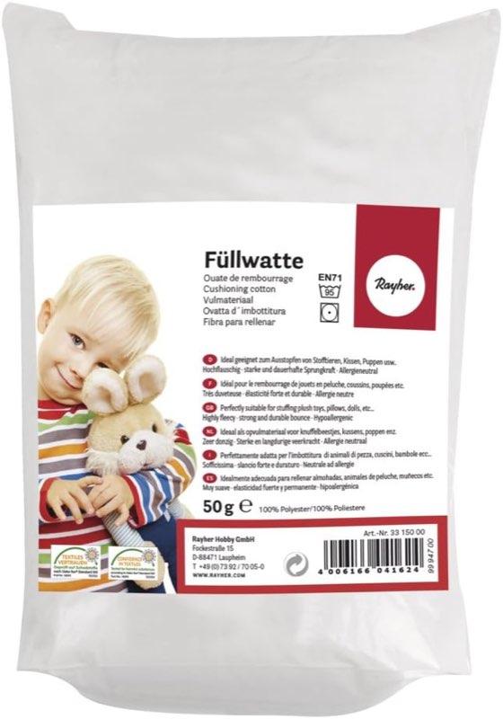 Rayher Füllwatte 500 g, Flocken