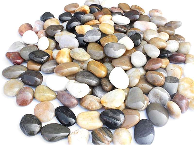 Kiesel Natur Deko, polierte Dekosteine 2-4 cm, 900 g