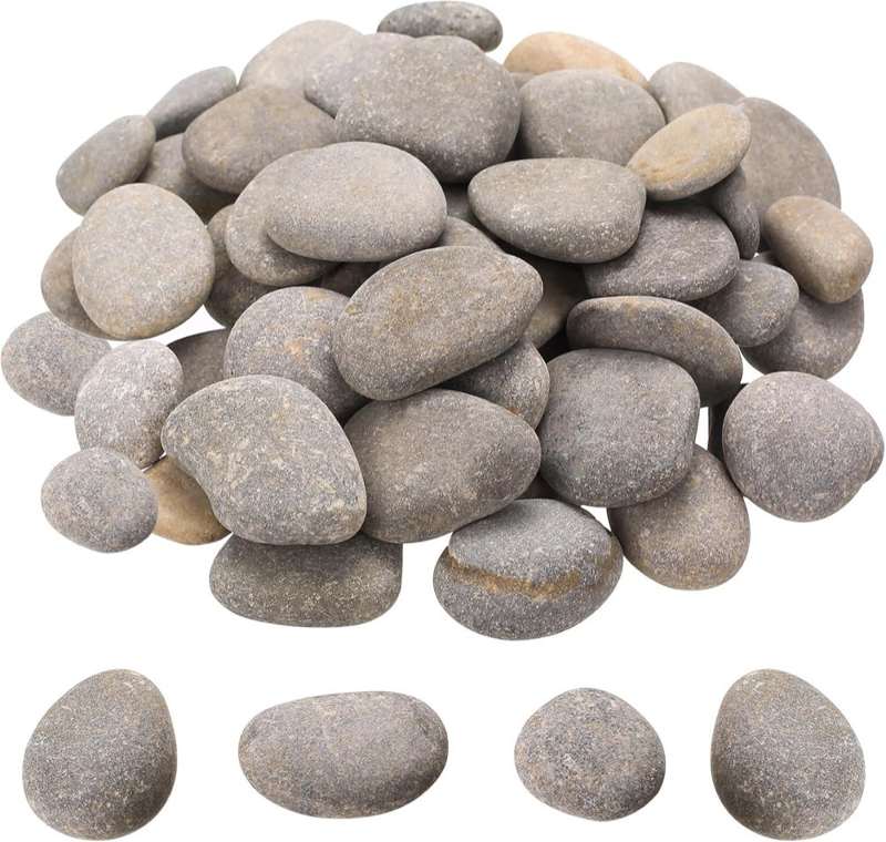 50 Stück Kieselsteine zum Bemalen, flache Steine 1-3 cm