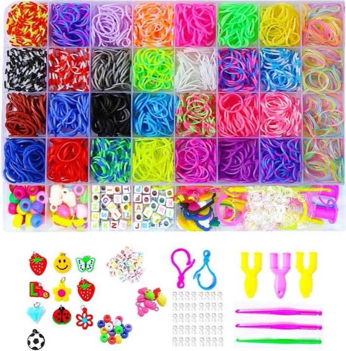 Yestrong 2500+ Loom Bänder Set mit Leuchtbändern