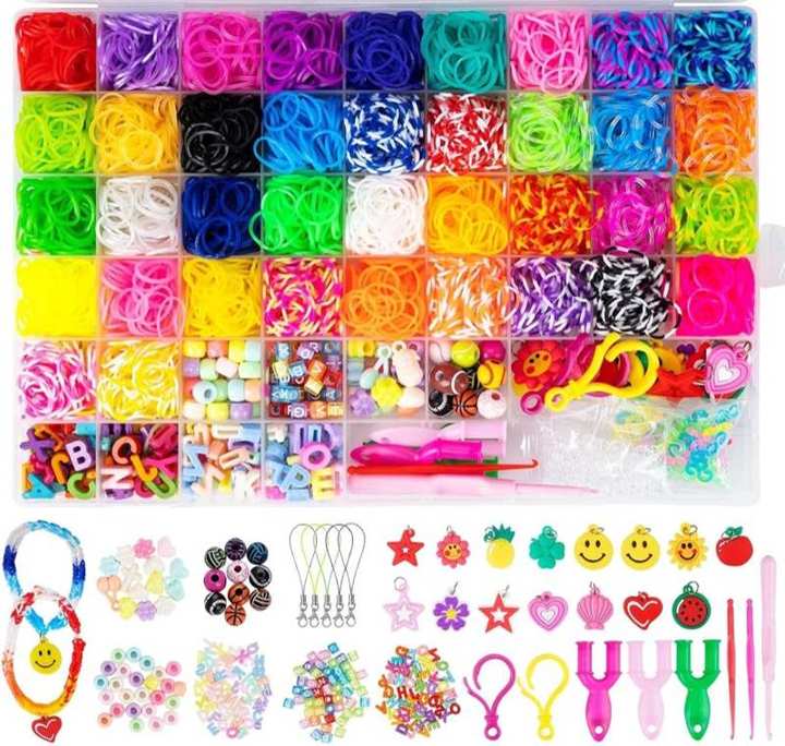 BLISSIQUEE BLISSIQUEE 3800+ Loom Bänder Set, 38 Farben