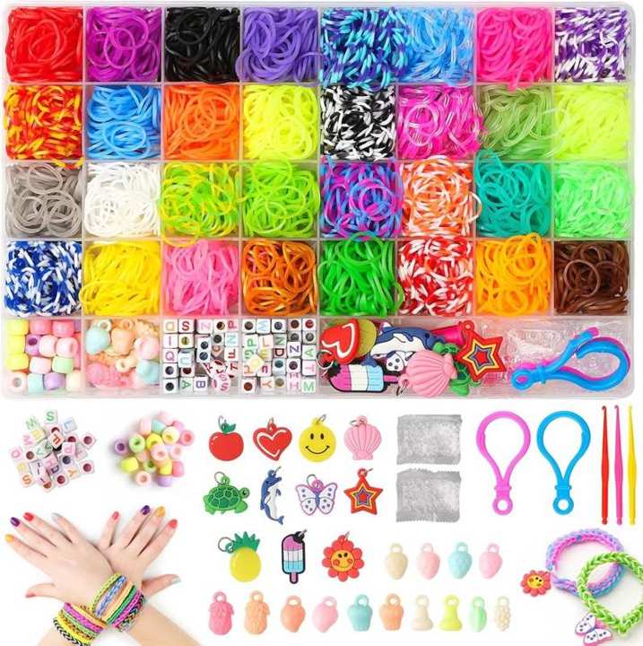 HooySprs 3000+ Loom Bänder Set, 32 Farben