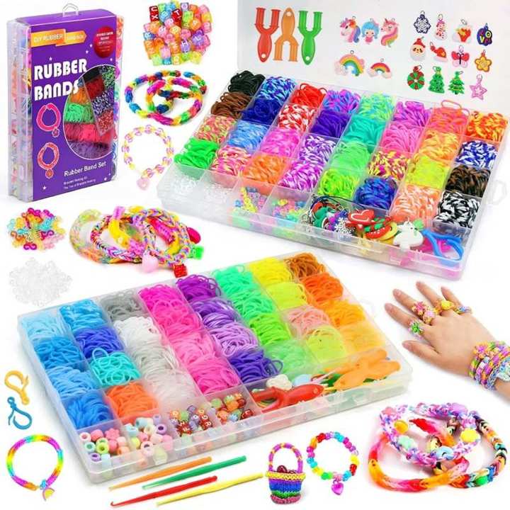 AOKITO 5000 Loom Bänder Set, 64 Farben