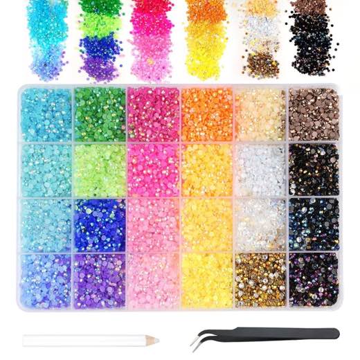 Hopton Hopton Strasssteine, 24.000 Stück, 24 Farben - Produktbild