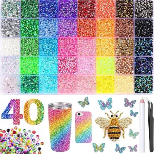 Tierwarf Tierwarf Jelly-Strasssteine, 32.000 Stück, 40 Farben - Produktbild