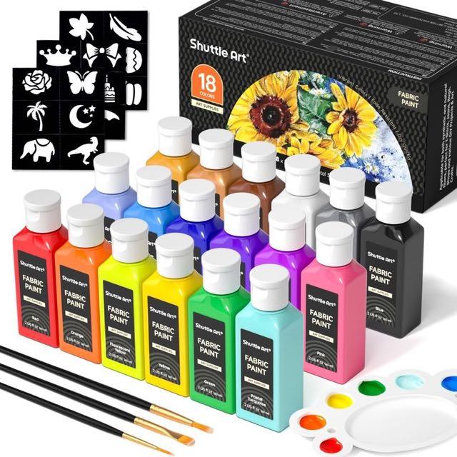 Shuttle Art Shuttle Art 18 Textilfarben je 60 ml