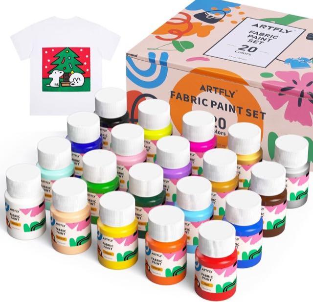 ARTFLY Textilfarben 20 x 30 ml