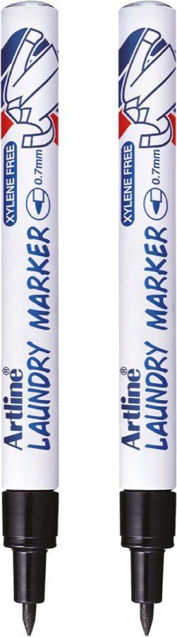 Artline Artline EK-750 Wäschemarker, 2er schwarz