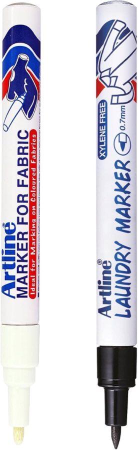 Artline Artline Stoffstifte schwarz und weiß