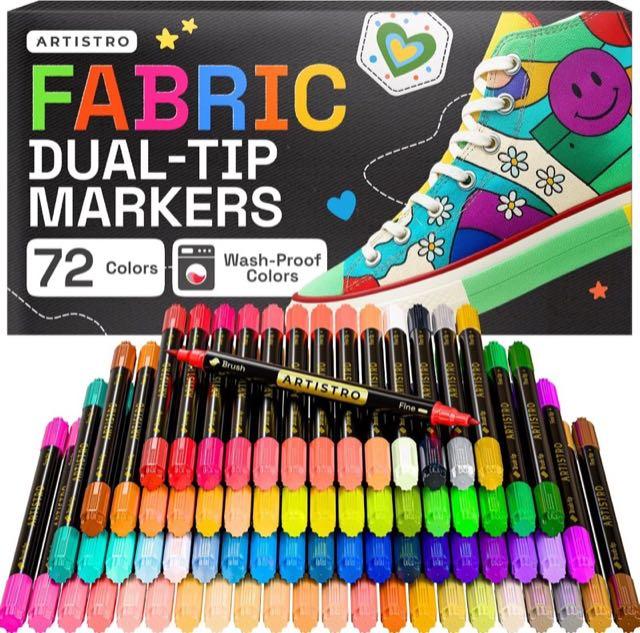 Artistro 72 Dual-Spitze Textilmarker