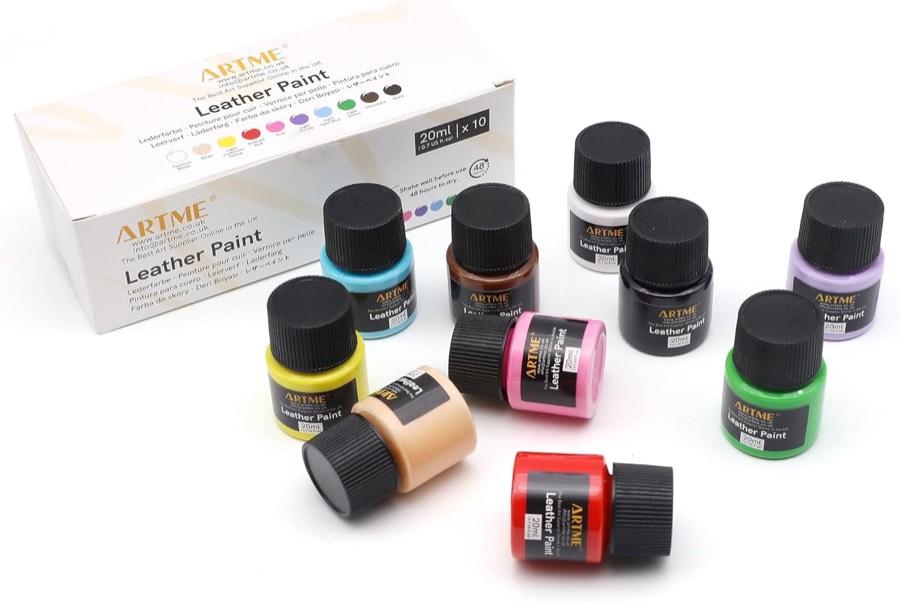 ARTME Acryl-Lederfarbe, 10 Farben