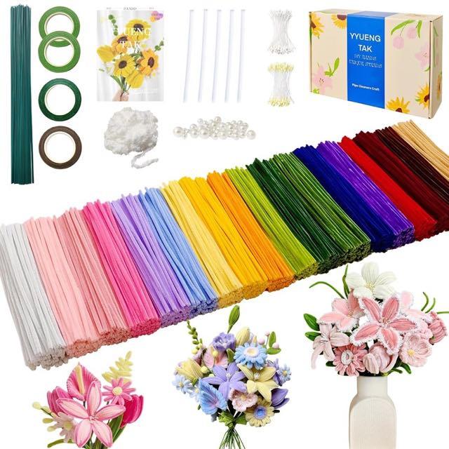 YYUENG TAK YYUENG TAK 1000 Pfeifenreiniger Blumen-Set