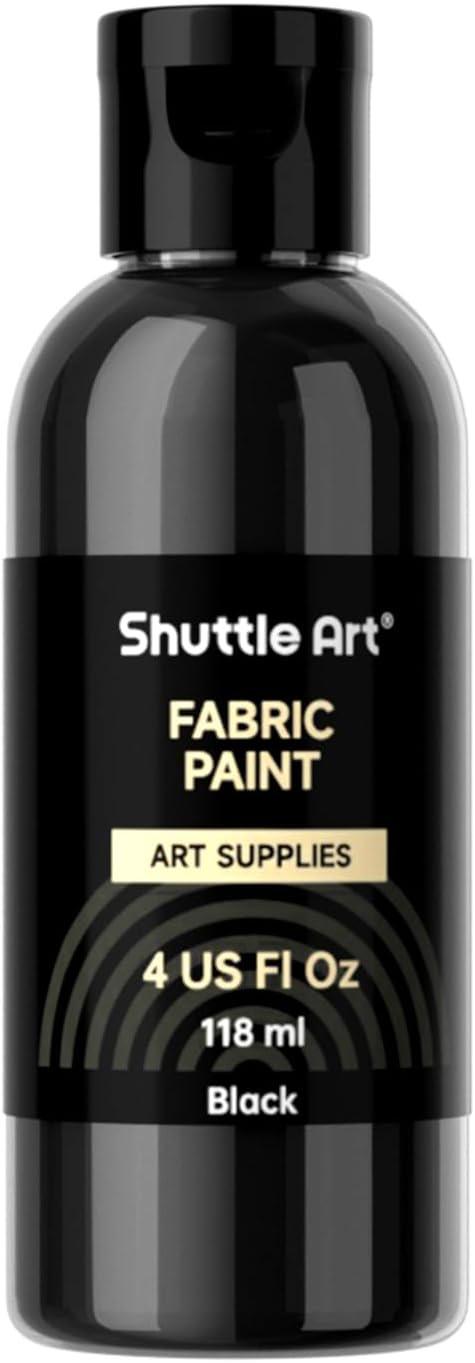 Shuttle Art Textilfarbe Schwarz, 118 ml