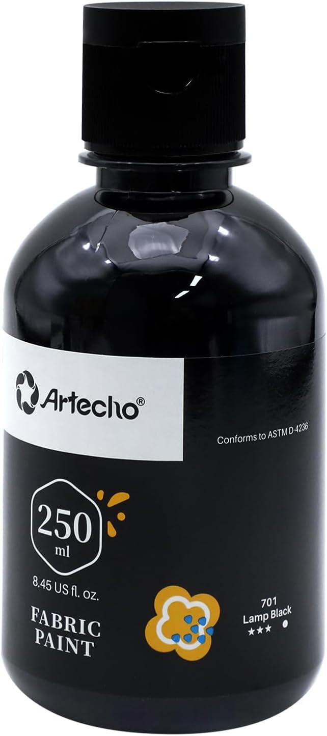 Artecho Artecho Stoffmalfarbe Lampenschwarz, 250 ml