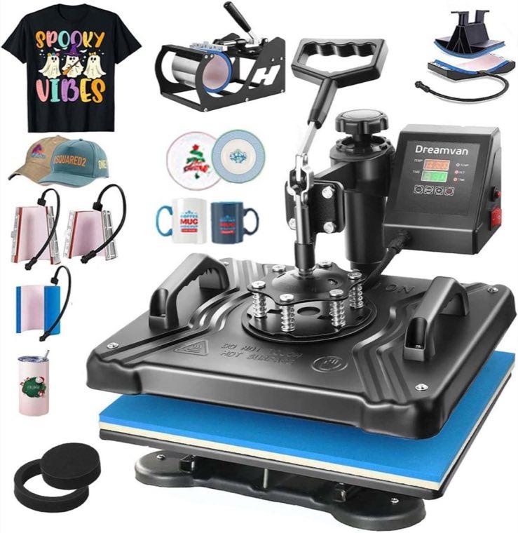 AKEYDIY Combo-Transferpresse 38 × 30 cm