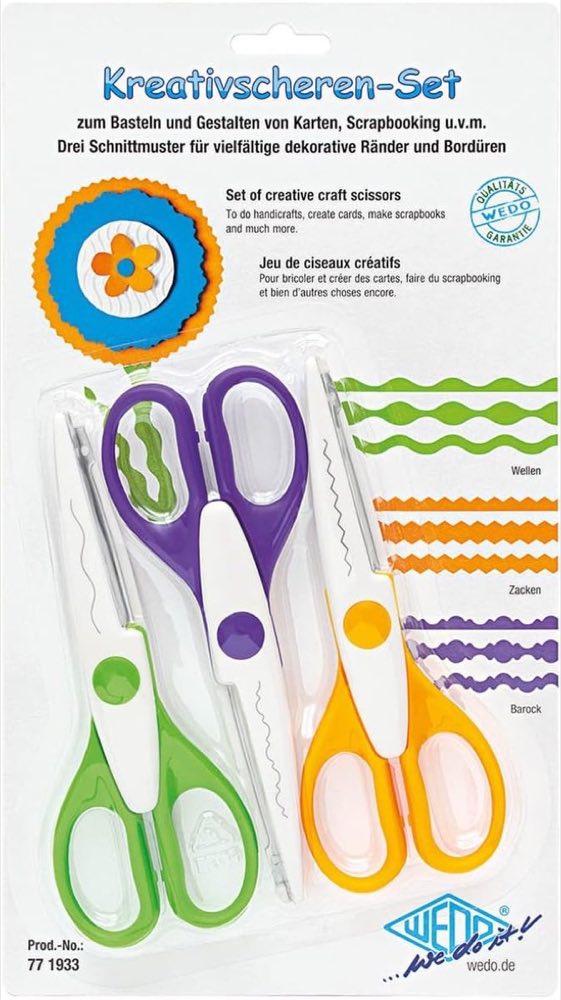 WEDO WEDO Kreativscheren-Set, 3 Stück, 16 cm