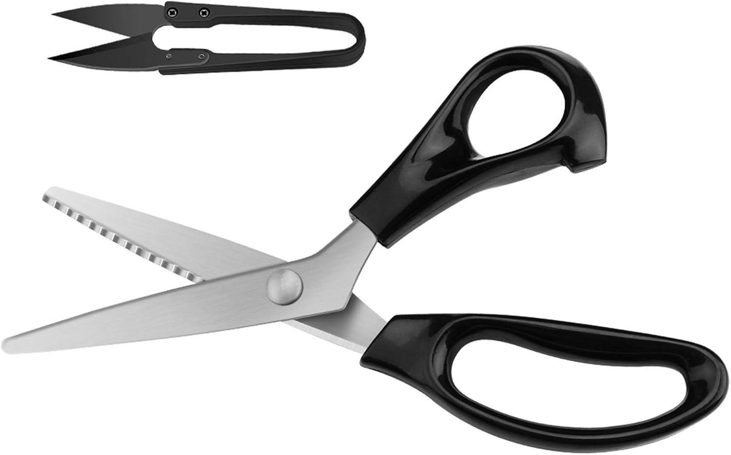 KUONIIY Zackenschere, 23 cm, Rechtshänder
