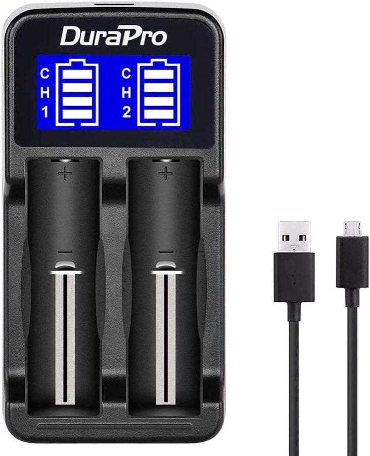 DuraPro LCD Dual-USB-Ladegerät, 2 Schächte