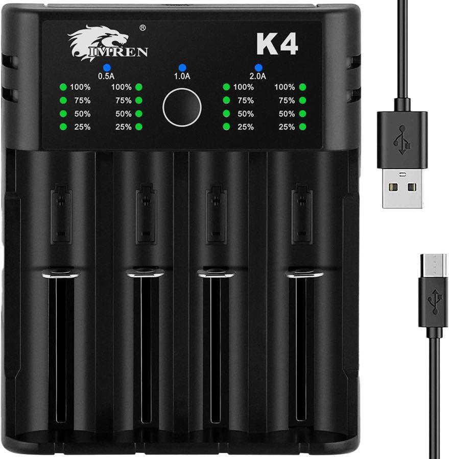 IMREN K4, 4 Schächte, USB-C, Strom bis 2 A