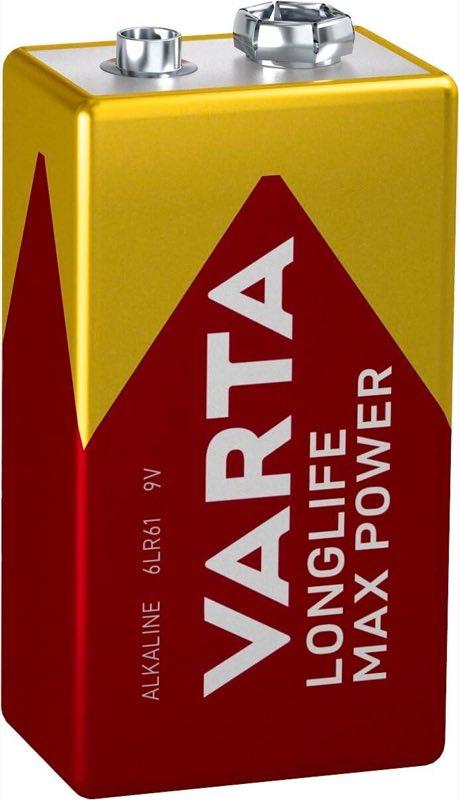 VARTA Longlife Max Power 9V, 1 Stück
