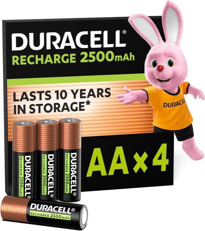 Testsieger Duracell AA NiMH 2500 mAh, 4 Stück