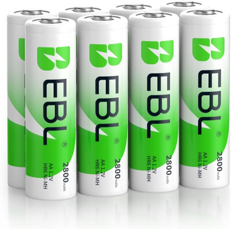 EBL AA-NiMH 2800 mAh, 8 Stück