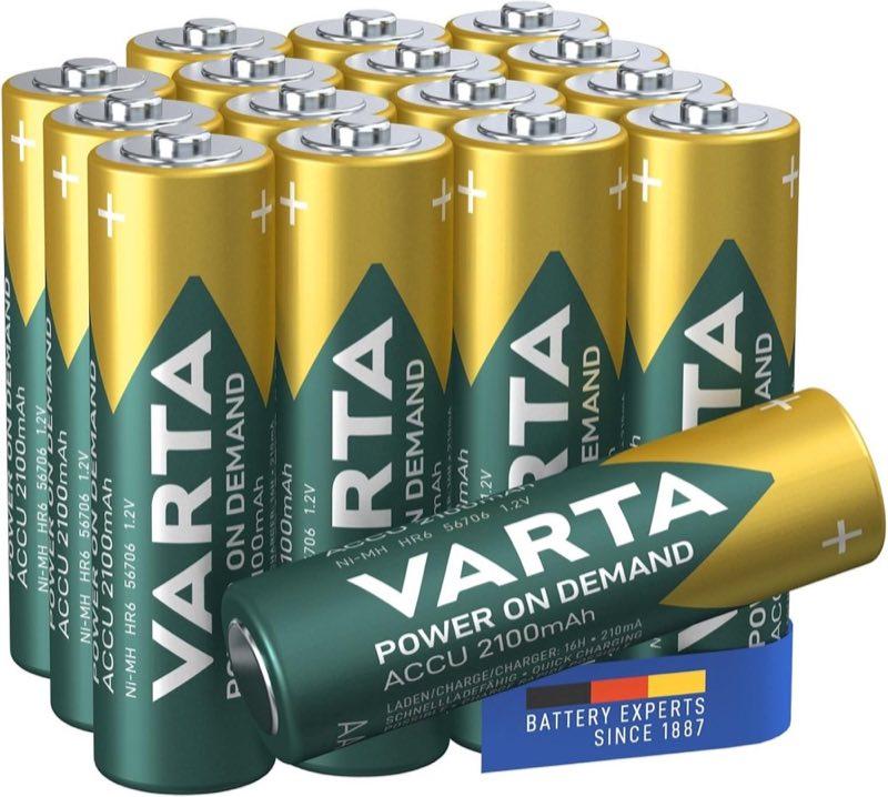 VARTA Power on Demand AA 2100 mAh, 16 Stück