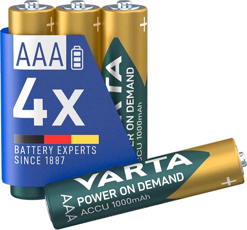 VARTA AAA NiMH 1000 mAh, 4 Stück